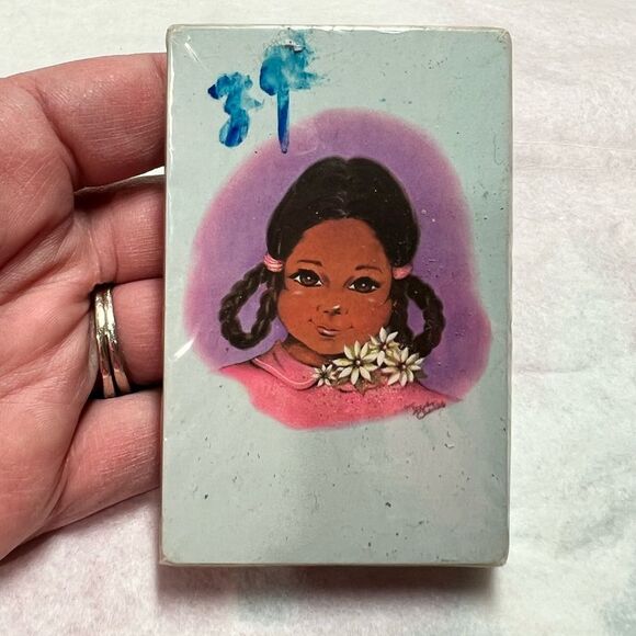 Vintage Irene Charles Young Girl Painting Playing Cards New/Sealed - Picture 1 of 6